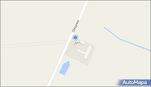 Chrcynno, Chrcynno, 103, mapa Chrcynno