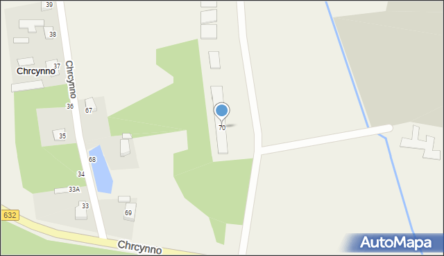 Chrcynno, Chrcynno, 70, mapa Chrcynno