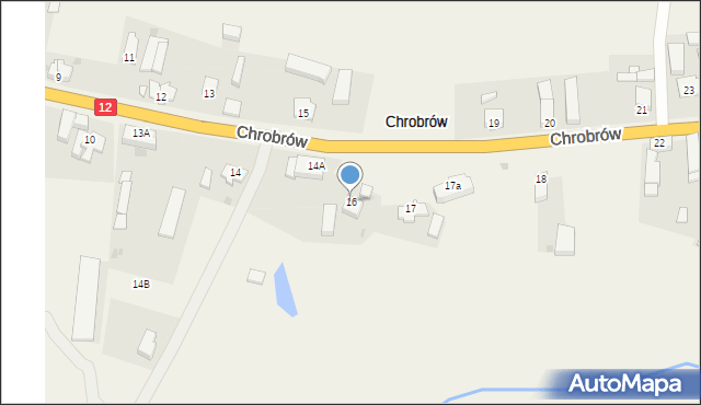 Chrobrów, Chrobrów, 16, mapa Chrobrów