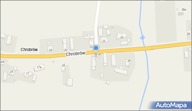 Chrobrów, Chrobrów, 22, mapa Chrobrów
