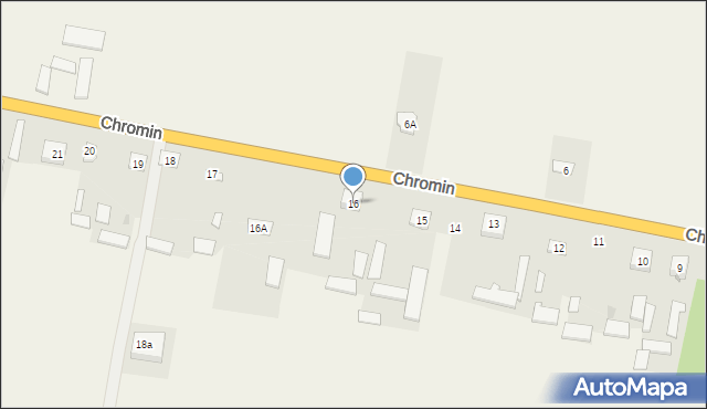 Chromin, Chromin, 16, mapa Chromin