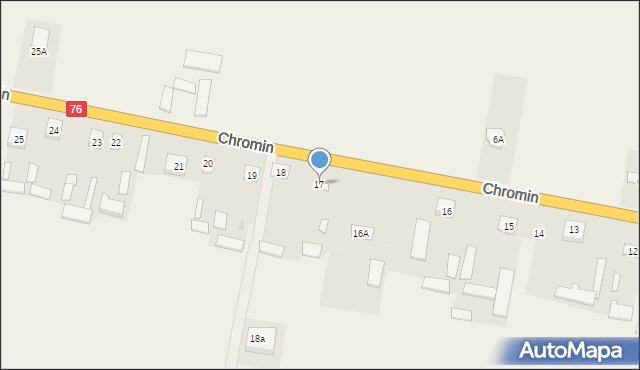 Chromin, Chromin, 17, mapa Chromin