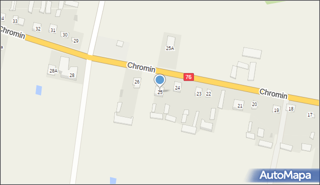 Chromin, Chromin, 25, mapa Chromin