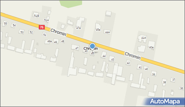 Chromin, Chromin, 45, mapa Chromin