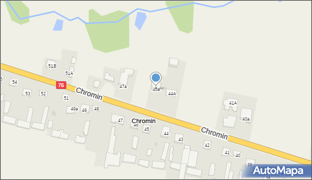 Chromin, Chromin, 45a, mapa Chromin