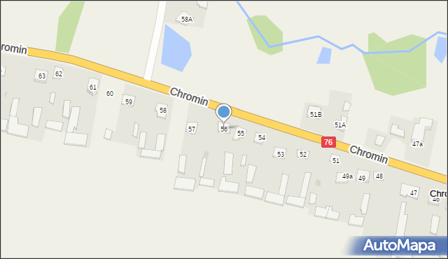 Chromin, Chromin, 56, mapa Chromin