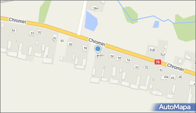 Chromin, Chromin, 57, mapa Chromin
