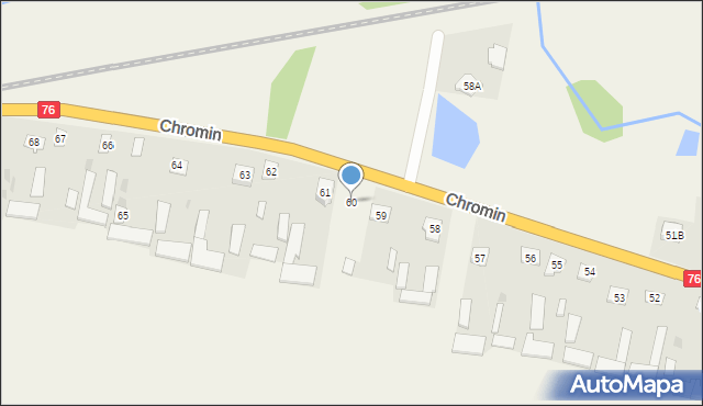 Chromin, Chromin, 60, mapa Chromin