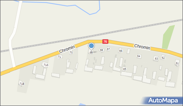 Chromin, Chromin, 69, mapa Chromin