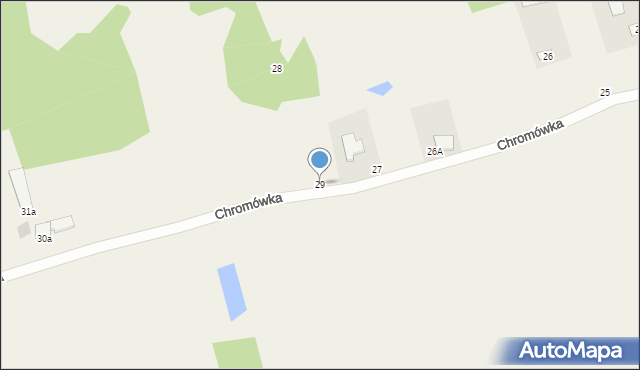 Chromówka, Chromówka, 29, mapa Chromówka