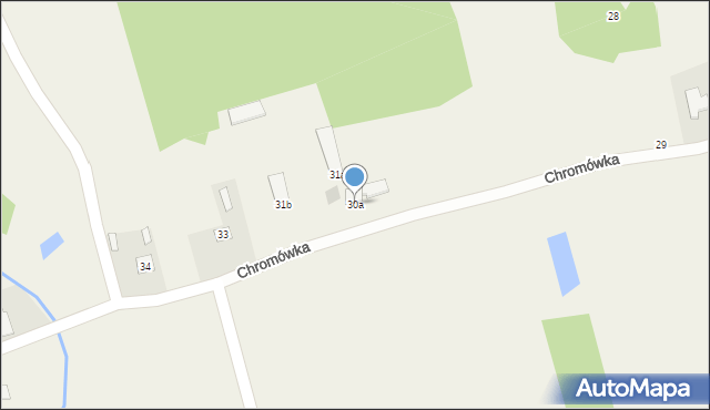 Chromówka, Chromówka, 30a, mapa Chromówka