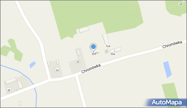 Chromówka, Chromówka, 31b, mapa Chromówka