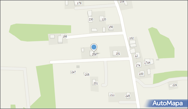 Chronów, Chronów, 204, mapa Chronów