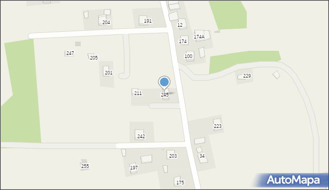 Chronów, Chronów, 245, mapa Chronów
