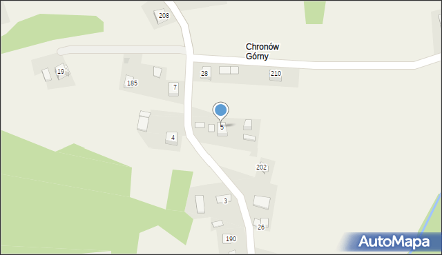 Chronów, Chronów, 5, mapa Chronów