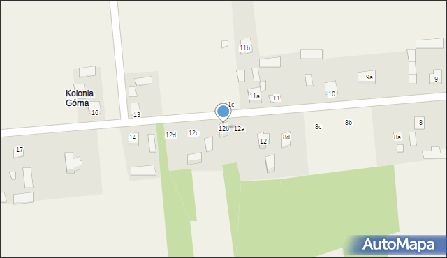 Chronów-Kolonia, Chronów-Kolonia, 12b, mapa Chronów-Kolonia