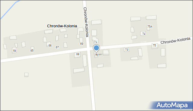 Chronów-Kolonia, Chronów-Kolonia, 70, mapa Chronów-Kolonia
