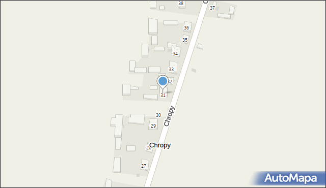 Chropy, Chropy, 31, mapa Chropy