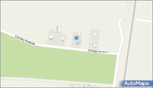 Chropy-Kolonia, Chropy-Kolonia, 13, mapa Chropy-Kolonia