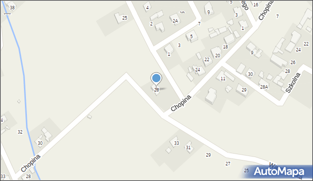 Chróścice, Chopina Fryderyka, 28, mapa Chróścice