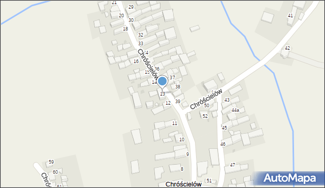 Chróścielów, Chróścielów, 13, mapa Chróścielów