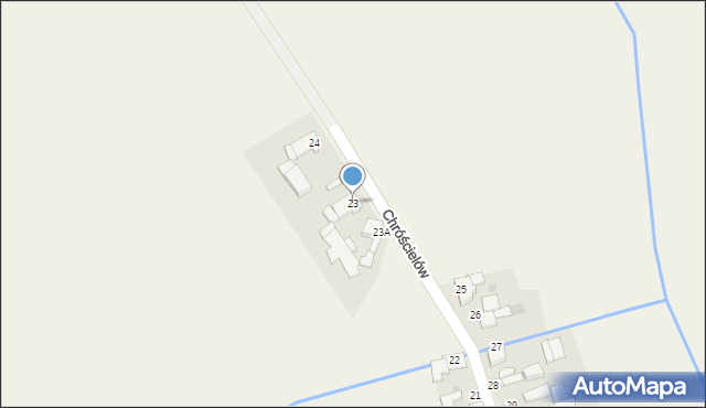 Chróścielów, Chróścielów, 23, mapa Chróścielów