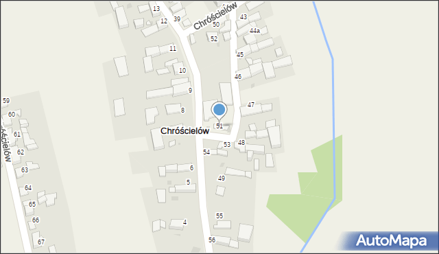 Chróścielów, Chróścielów, 51, mapa Chróścielów