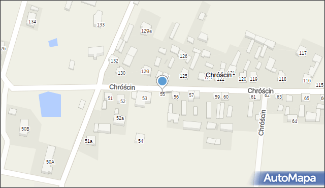 Chróścin, Chróścin, 55, mapa Chróścin