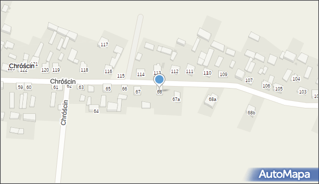Chróścin, Chróścin, 68, mapa Chróścin