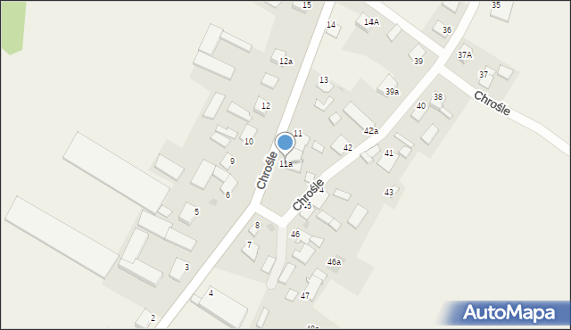 Chrośle, Chrośle, 11a, mapa Chrośle