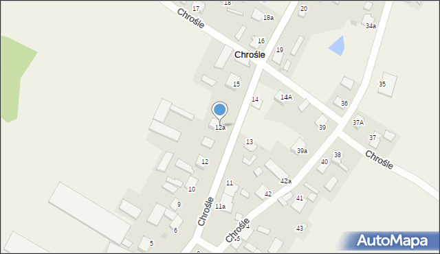 Chrośle, Chrośle, 12a, mapa Chrośle