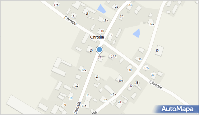 Chrośle, Chrośle, 14, mapa Chrośle