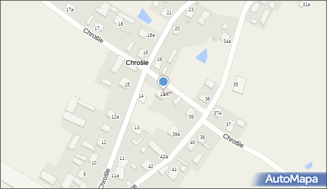Chrośle, Chrośle, 14A, mapa Chrośle