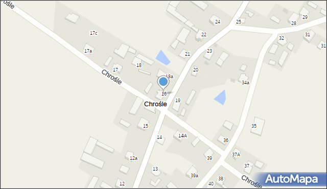 Chrośle, Chrośle, 16, mapa Chrośle