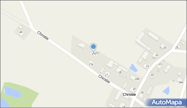 Chrośle, Chrośle, 17c, mapa Chrośle