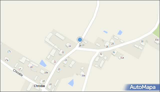 Chrośle, Chrośle, 25, mapa Chrośle