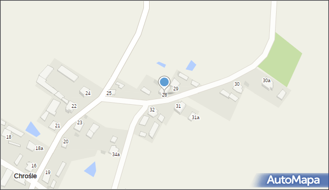 Chrośle, Chrośle, 28, mapa Chrośle