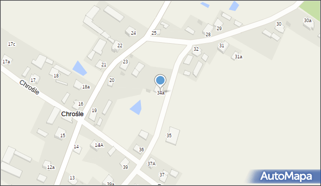 Chrośle, Chrośle, 34a, mapa Chrośle
