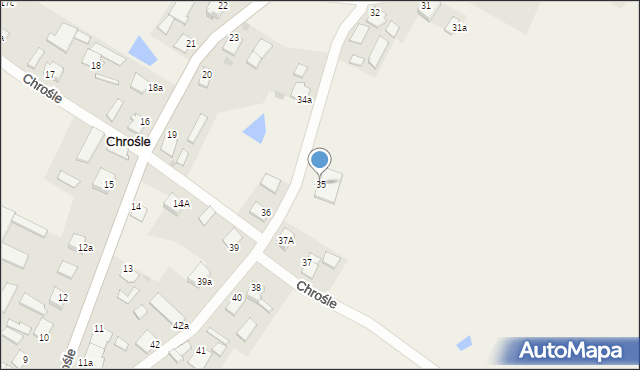 Chrośle, Chrośle, 35, mapa Chrośle