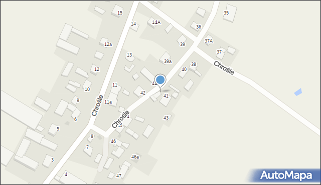Chrośle, Chrośle, 41a, mapa Chrośle