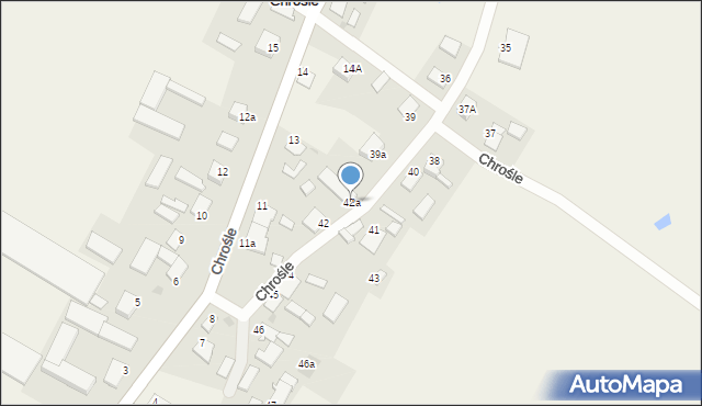 Chrośle, Chrośle, 42a, mapa Chrośle