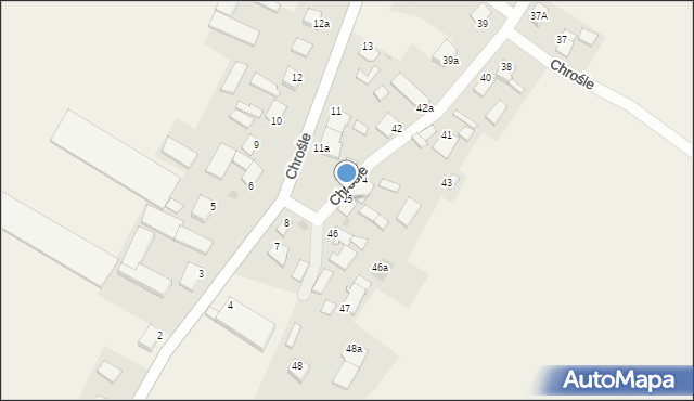 Chrośle, Chrośle, 45, mapa Chrośle