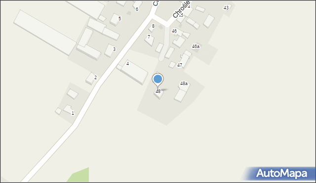 Chrośle, Chrośle, 48, mapa Chrośle