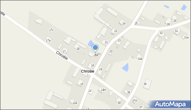 Chrośle, Chrośle, 18a, mapa Chrośle