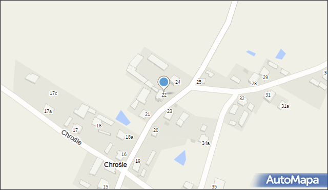 Chrośle, Chrośle, 22, mapa Chrośle