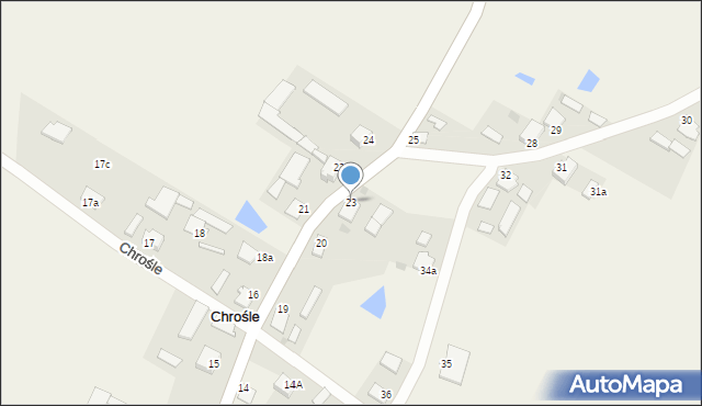 Chrośle, Chrośle, 23, mapa Chrośle