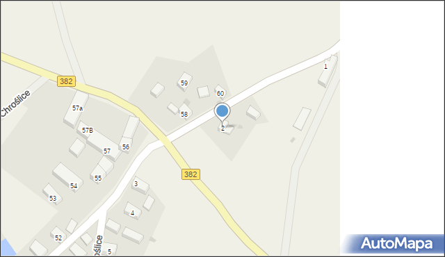 Chroślice, Chroślice, 2, mapa Chroślice