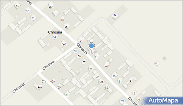 Chrosna, Chrosna, 12, mapa Chrosna