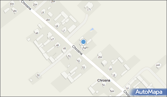 Chrosna, Chrosna, 17A, mapa Chrosna
