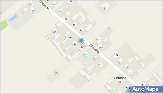 Chrosna, Chrosna, 49, mapa Chrosna